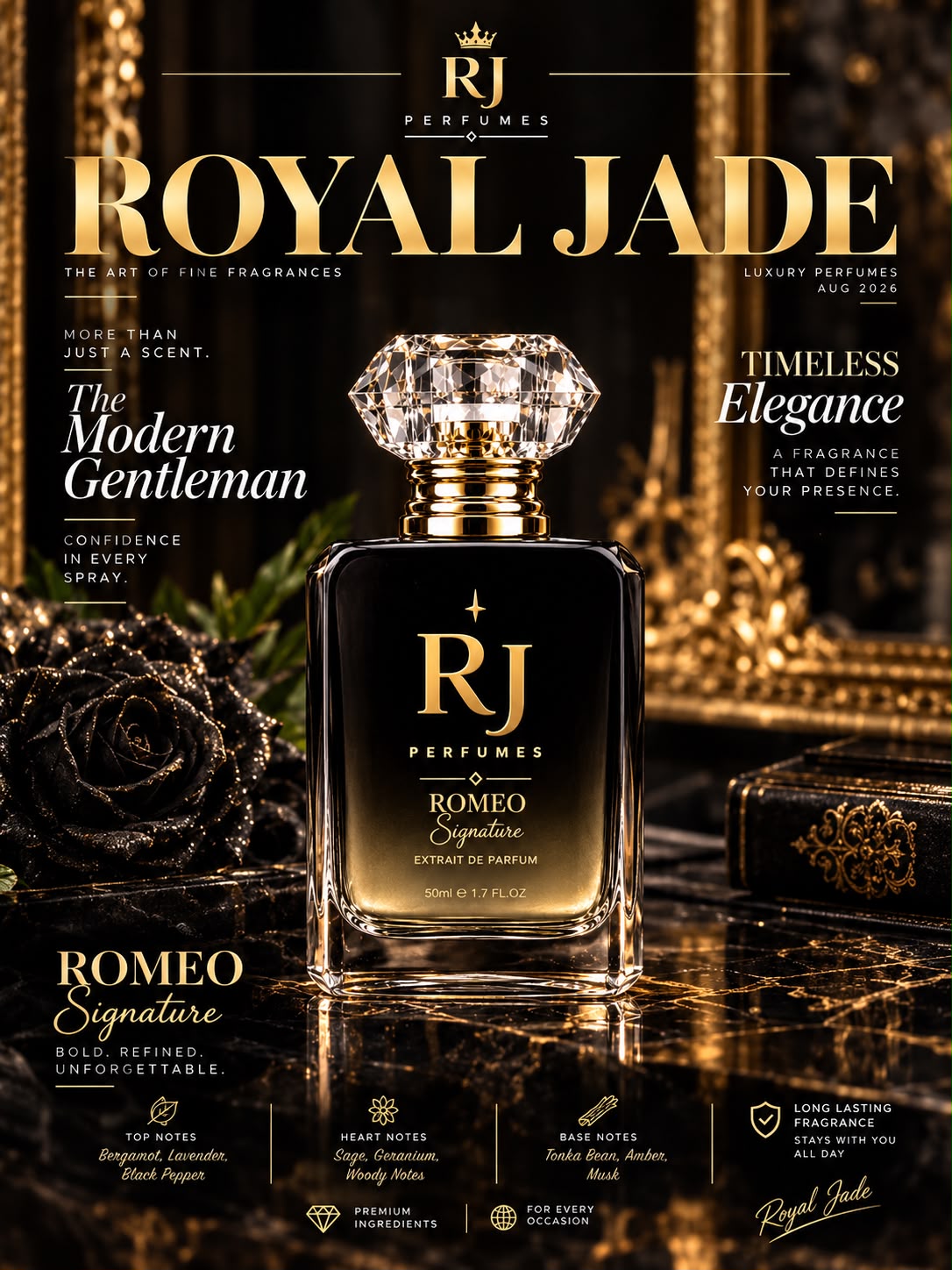 Romeo Signature – Luxury Extrait de Parfum for Men | 50ml